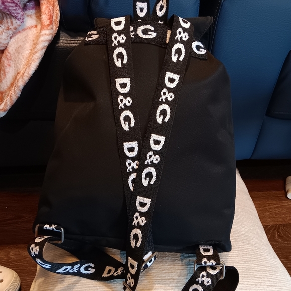 Dolce & Gabbana Black Backpack Nylon Unisex Very Good Condition - Picture 2 of 9